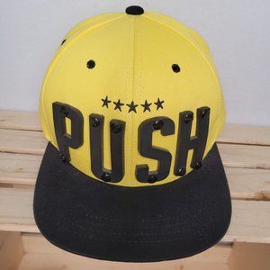 PUSH Black & Yellow 3D Trucker Hat